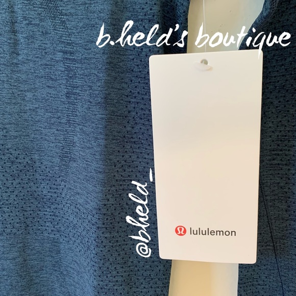 lululemon Swiftly Tech Long Sleeve Shirt 2.0 in True Navy/Iron Blue Sz 2 New NWT - Picture 5 of 12